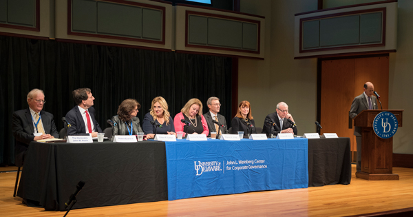 John L. Weinberg Center for Corporate Goverance - "Telling Your Compnay's Story: The Board's Role in Disclosure" Weinberg Center panel on corporate reporting requirements