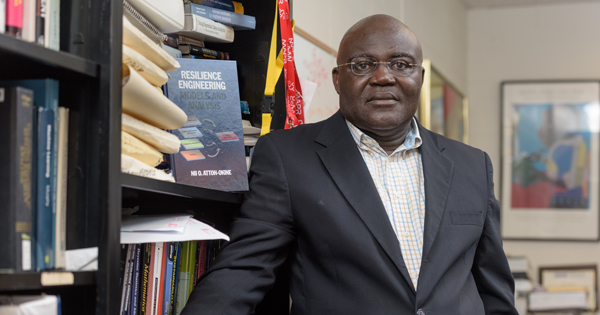 Nii O. Attoh-Okine Engineering professor shot 052616 600x315 A University of Delaware professor says “big data”—the science of studying large data sets—could help engineers build better railroad tracks.
Nii O. Attoh-Okine, a professor in the Department of Civil and Environmental Engineering, is the author of the recently published book (2017), “Big Data and Differential Privacy: Analysis Strategies for Railway Track Engineering.”
In the book Dr. Attoh-Okine explores the use of tools such as predictive analytics, data mining and machine learning to accomplish useful predictive outputs from the large data sets.