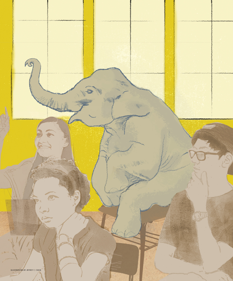 Republican students feel isolated In many college classrooms today, conservative students feel like they are the elephants in the room
