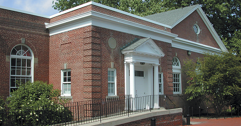 Taylor Hall off North College Avenue, next to parking lot #20, Newark Constructed in 1906
Taylor Hall is named in honor of Alexander J. Taylor, Class of 1893 and member of the Board of Trustees. It served Delaware College as its only gymnasium until 1942. The building recently underwent extensive renovations and is now a state-of-the-art art facility - including studios and classrooms. Listed on the National Register of Historic Sites.