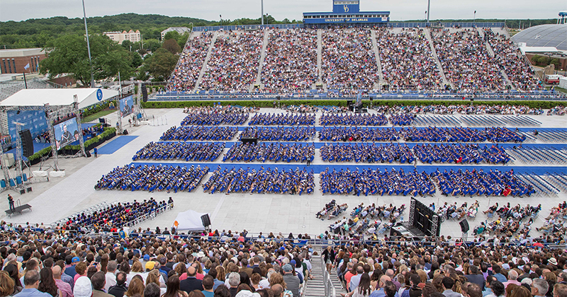 The 168th Commencement Ceremony with keynote speaker Former Delaware Jack Markell and Honorary Degrees  conferrred upon Margaret Andersen, Edward & Elizabeth Goodman Rosenberg Professor Emerita, The Honorable Jack Markell, James Wagner-President Emeritus, Emory University, UD Alumnus '75 EG, and Marna Whittington, Retired CEO, Aliianz Global Investors Capital, UD Alumna '68AS on May 27th, 2017.