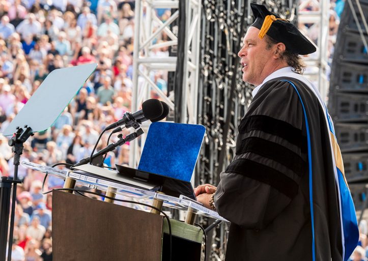 The 169th University of Delaware Spring Commencement ceremony held in Delaware Stadium on Saturday, May 26, 2018. Including commencement speaker Steve Mosko, leading media executive and former chairman of Sony Pictures Television and a UD alumnus, honorary degrees were also awarded to Howard. E Cosgrove, James Jones, and Valerie Biden Owens.