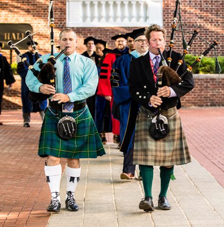 Doctoral Hooding on May 25, 2018 held on The Green.