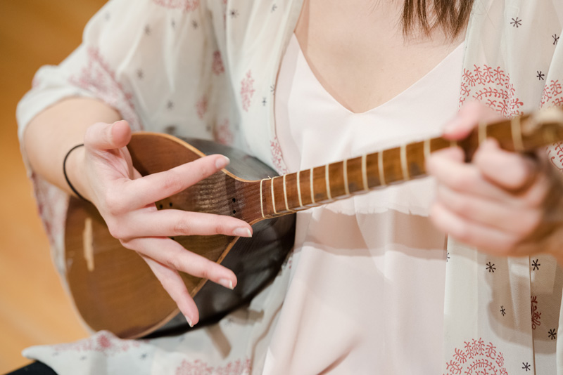 Kimia Jamshid-Arsani is a senior music major who plays the cello and the tanbour - a traditionally Iranian string instrument. Photographed for a 