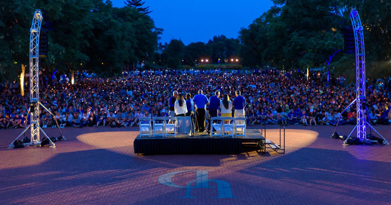 The Twilight Induction Ceremony is a cherished tradition that many students reference years later as a formative moment in their UD experience.