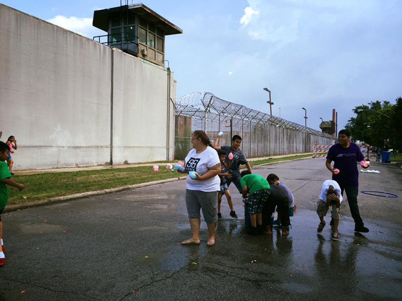 Outside Cook County Jail