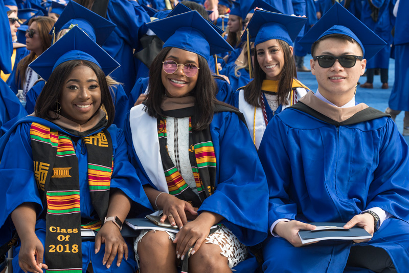 The 169th University of Delaware Spring Commencement ceremony held in Delaware Stadium on Saturday, May 26, 2018. Including commencement speaker Steve Mosko, leading media executive and former chairman of Sony Pictures Television and a UD alumnus, honorary degrees were also awarded to Howard. E Cosgrove, James Jones, and Valerie Biden Owens.