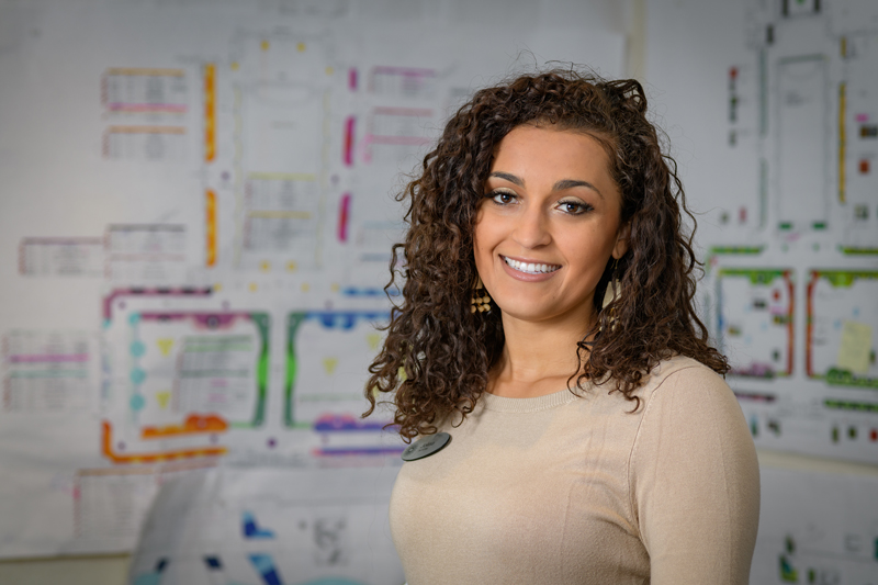 Horn-Copeman-Longwood_Design_Intern-121218 Jolisa Copeman is a recent UD graduate having received a bachelors of science in Environmental Science (Plant and Soil) and a masters in in Entrepreneurship and Design. She is a design intern with Longwood Gardens helping to prepare plans for their 2019 holiday display and was named "Miss Delaware USA 2019" - (Evan Krape / University of Delaware)