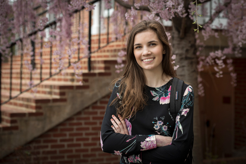 Natalie Walton, Truman Scholar from the Sociology department in the College of Arts & Sciences. 
(Release was obtained.)