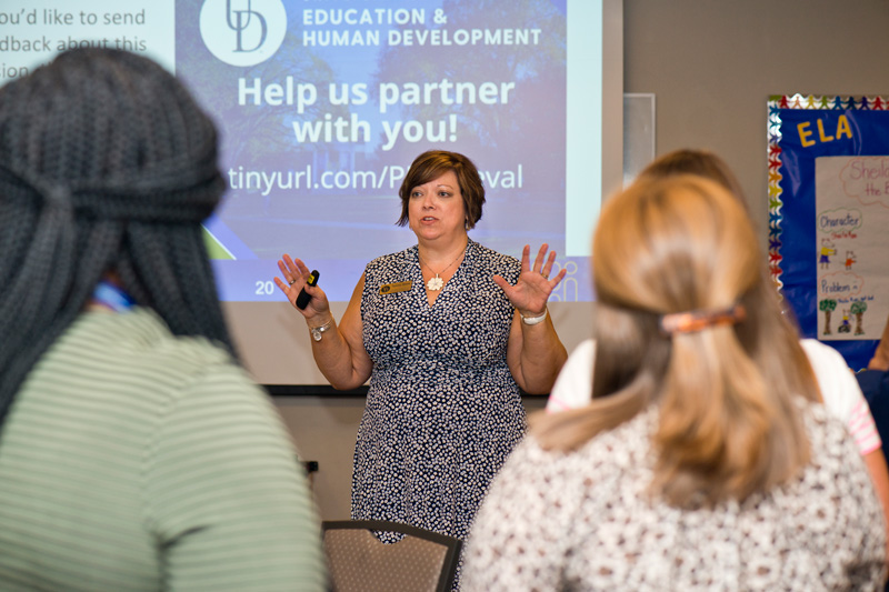 Inaugural Bookworms K-5 Reading & Writing Institutes for public school teachers. Keynote presentation and breakout sessions held in Clayton Hall on July 16, 2019.