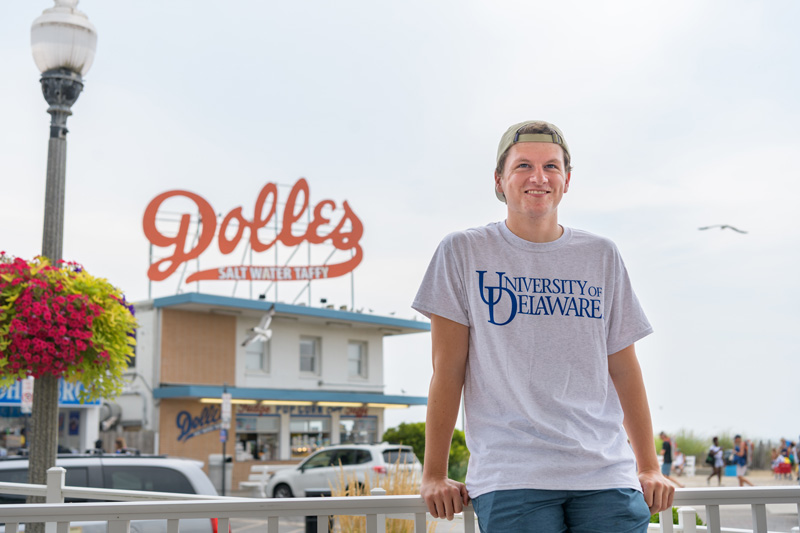 UDaily-Incoming_Students_Southern_DE-080519 Connor Dorney (pictured) is an incoming freshman in the class of 2023 who plans to study Marketing. Hailing from Lewes, DE, Connor’s brother, Sean, is a Senior at UD studying Interpersonal Communication and Psychology.
