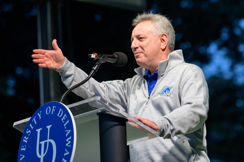 Class of 2023 Twilight Induction Ceremony held on the North Central Green on August 26, 2019.