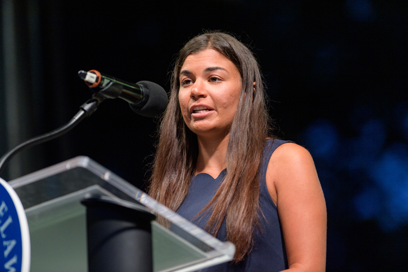 Class of 2023 Twilight Induction Ceremony held on the North Central Green on August 26, 2019.