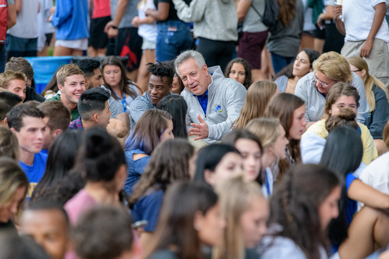 Class of 2023 Twilight Induction Ceremony held on the North Central Green on August 26, 2019.