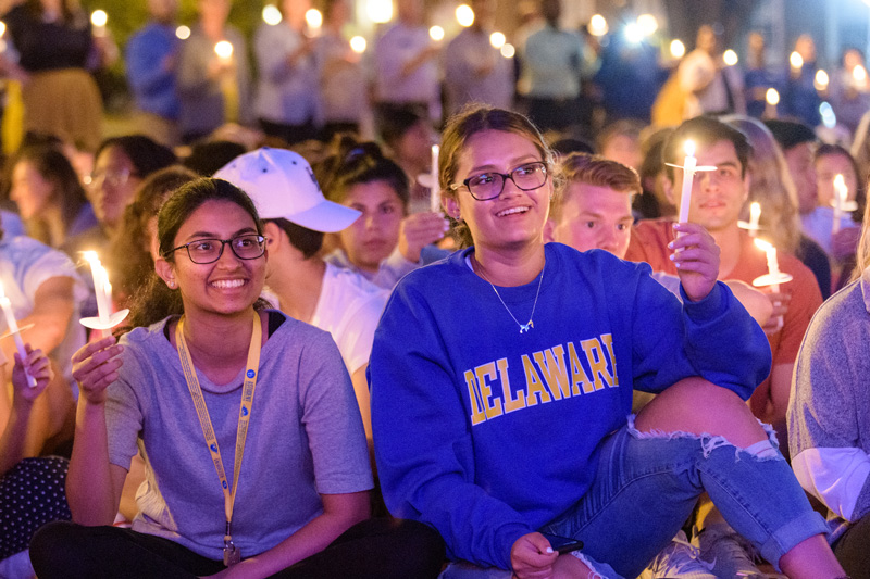 Class of 2023 Twilight Induction Ceremony held on the North Central Green on August 26, 2019.