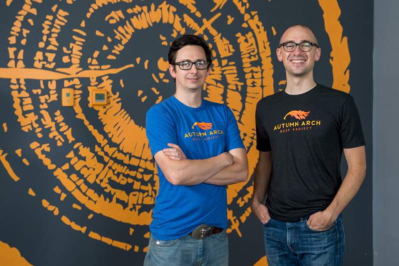 Dan and James (Jimmy) Vennard are two brothers and UD alums who started the Autumn Arch Brewery in Newark 6 months ago.  The photos will used in the UD Magazine.