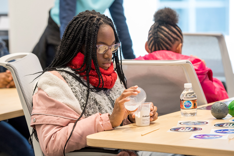 The College of Engineering sponsors a K-12 outreach program with Mel Jurist and the Girl Scouts of Delaware, November 11th, 2019.