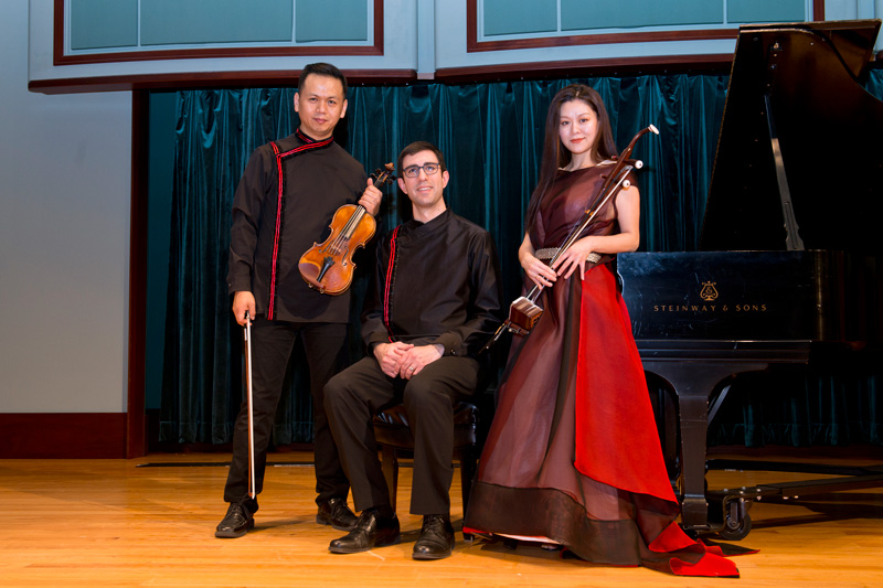 General student recital where 6-Wire performed a number from the upcoming Carnegie Hall concert in the CFA, Gore Recital Hall on February 15, 2019.  Professor Belinda Orzada and her students are making the clothing for the concert to be held in in New York City's Carnegie Hall. 