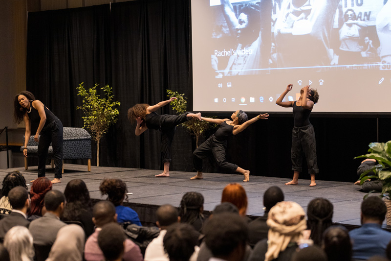 Angela Davis Lecture Black HIstory Month Extravaganza lecture and reception with Angela Davis held in Trabant on February 21, 2019.