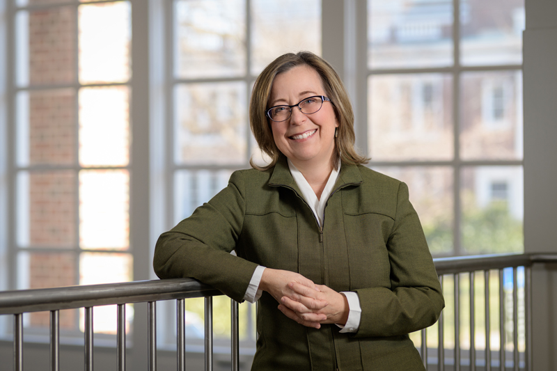 2019 environment portrait of Dawn Elliott, chair of Biomedical Engineering. - (Evan Krape / University of Delaware)