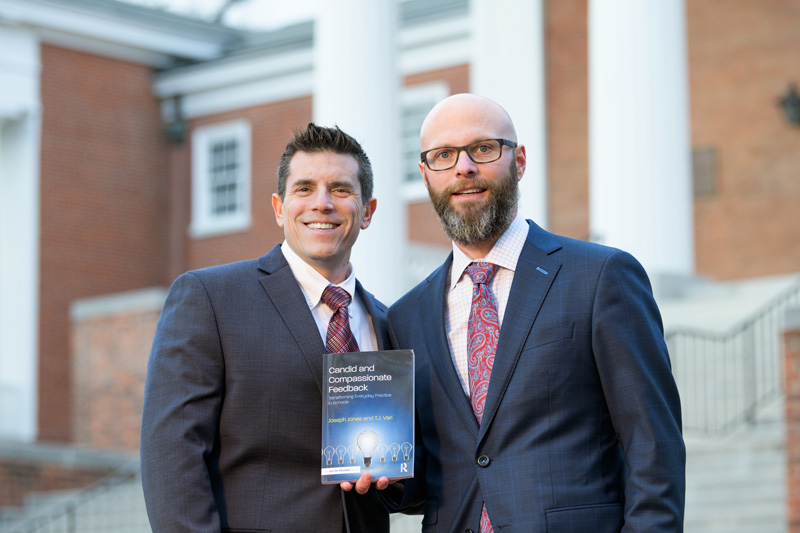 University of Delaware alumni Joseph Jones (Ed.D ‘07) and T.J. Vari (BA ’01) have both been teachers and are now principals at Delaware schools and have collaborated on a new book: "Candid and Compassionate Feedback: Transforming Everyday Practice in Schools" - (Evan Krape / University of Delaware)
