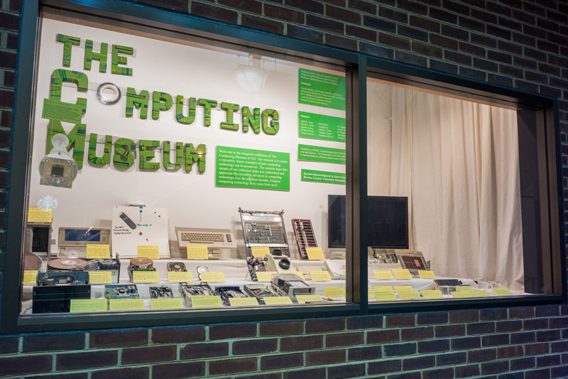 "Computing Museum" in Smith Hall for a UDaily story. - (Evan Krape / University of Delaware)