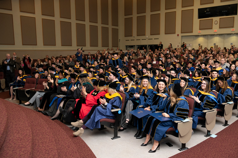 Graduation and hooding ceremony for the department of Physical Therapy's 2018 doctoral class. - (Evan Krape / University of Delaware)
