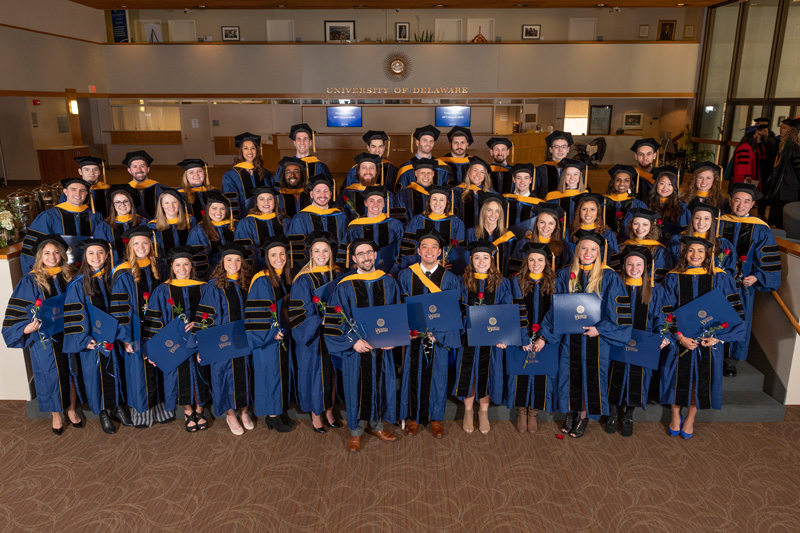 Graduation and hooding ceremony for the department of Physical Therapy's 2018 doctoral class. - (Evan Krape / University of Delaware)