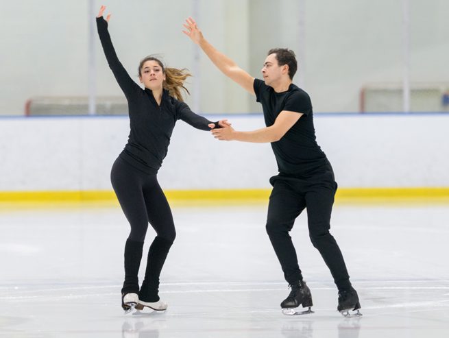 Alannah Binotto is a junior engineering student, figure skater, and club treasurer for the UD Figure Skating Club who, with her partner Shiloh Judd, will compete in the "ice dance" category at the 2019 U.S. Figure Skating Championships. Their coach is Anastasia Cannuscio. - (Evan Krape / University of Delaware)