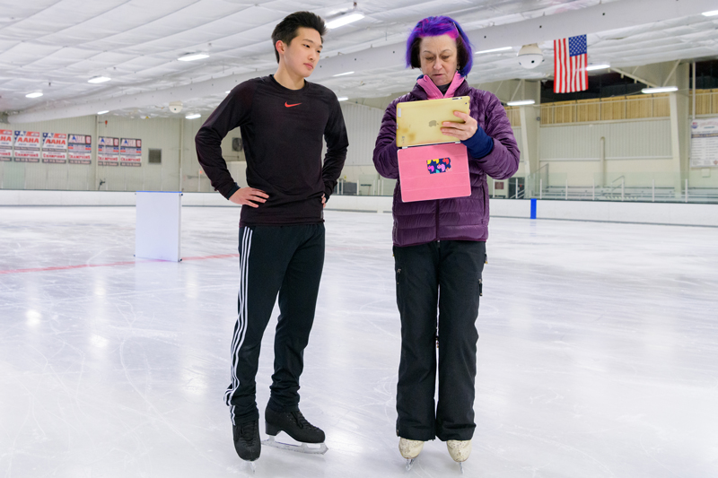 Tony Lu is an undergraduate Engineering student who will be competing in the 2019 U.S. Figure Skating Championships under the guidance of his coach Priscilla Wampler-Hill  - (Evan Krape / University of Delaware)