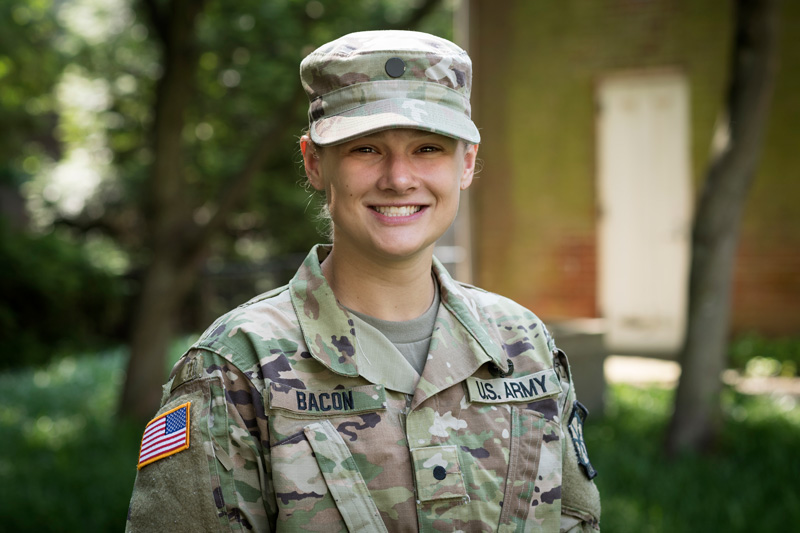 Claudia Bacon is the ROTC team leader that led a small group to Snadhurst competition this year. (Releases were taken on anyone pictured.)