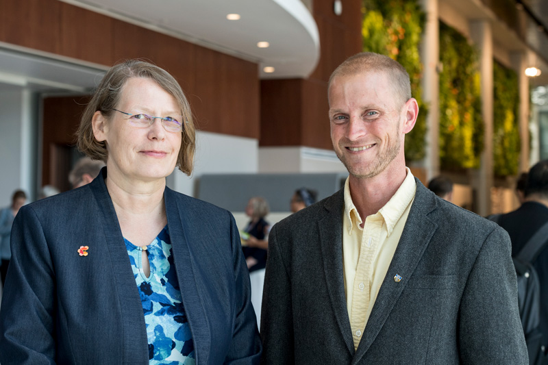 BIO 2019 Biotech Ecosystem Tour, June 3rd, 2019 at STAR Tower with a lunch a tour of the facilities by Dean Kathy Matt and Mike Bowman.  (Signage was posted at the event.)