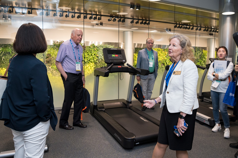 BIO 2019 Biotech Ecosystem Tour, June 3rd, 2019 at STAR Tower with a lunch a tour of the facilities by Dean Kathy Matt and Mike Bowman.  (Signage was posted at the event.)