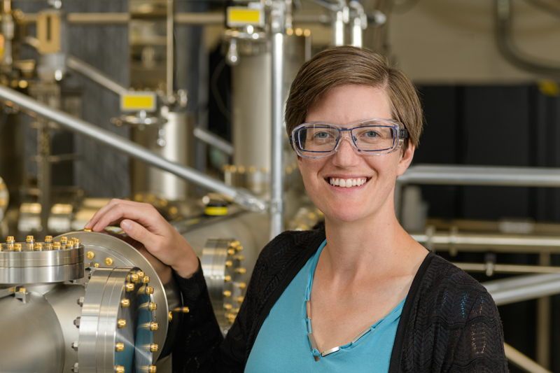 2019 environment portrait of Stephanie Law, assistant professor of Materials Science.