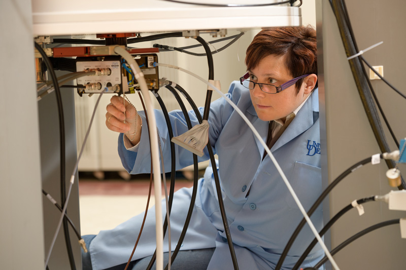 Tatyana Polenova - International Society for Magnetic Resonance Tatyana Polenova has been named a fellow of the International Society for Magnetic Resonance. She’s in her lab in 035 Brown Lab with some of the Magnetic equipment and experiments. (Release is on file.)
