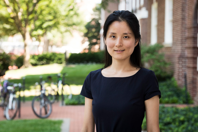Tingyi Gu - Electrical & Computer Engineering Tingyi Gu’s has received a NASA award for her work with wafer sized disks along with her graduate students in her lab in DuPont Hall.