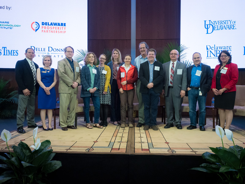 Craig Mello - DBI - April, 2019 - DE Life Science Forum - SP The Delaware Biotechnology Institute hosts the inaugural Delaware Life Science Forum Wednesday, April 24, 2019 at Tower at STAR. The forum includes talks from leading academic and industry researchers in the field of Life Sciences concluding with keynote speaker, Nobel Laureate, Dr. Craig Mello.
Additional speakers include Catherine Grimes, Chemistry & Biochemistry with the University of Delaware; Tanja Gruber, Senior Staff Scientist at DuPont; E. (Terry) Papoutsakis, Chemical Engineering with the University of Delaware; Velia Fowler, Chair of Biological Sciences at the University of Delaware; Nihmat Morjana, Director at Siemens Healthineers; Adam Marsh, CSO & Co-Founder of Genome Profiling, LLC.