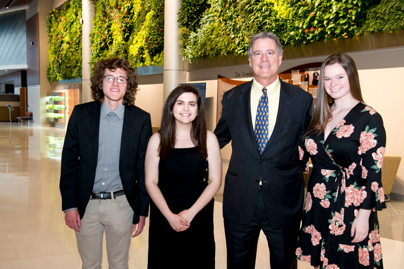 The 2019 David Plastino Scholars was held on May 2nd, 2019 with both the current and past Plastino students presenting their projects moving forward - speakers included John Pelesko, Patricia Sloan White, Dave Plastino and President Assanis. (Model Release signage was posted at the event informing attendees that photos would be taken.) 