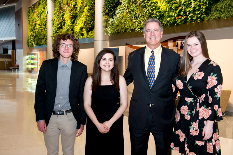 Plastino Scholars Scholarship Dinner - 05/02/19 The 2019 David Plastino Scholars was held on May 2nd, 2019 with both the current and past Plastino students presenting their projects moving forward - speakers included John Pelesko, Patricia Sloan White, Dave Plastino and President Assanis. (Model Release signage was posted at the event informing attendees that photos would be taken.)