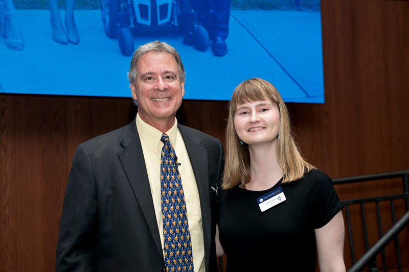 The 2019 David Plastino Scholars was held on May 2nd, 2019 with both the current and past Plastino students presenting their projects moving forward - speakers included John Pelesko, Patricia Sloan White, Dave Plastino and President Assanis. (Model Release signage was posted at the event informing attendees that photos would be taken.) 