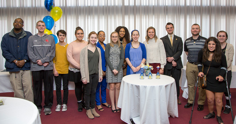 Delta Alpha Pi Honor Society Initiation Ceremony Disability Support Services held there Delta Alpha Pi Honors Society initiation ceremony on March 23, 2019 in Perkins Gallery.