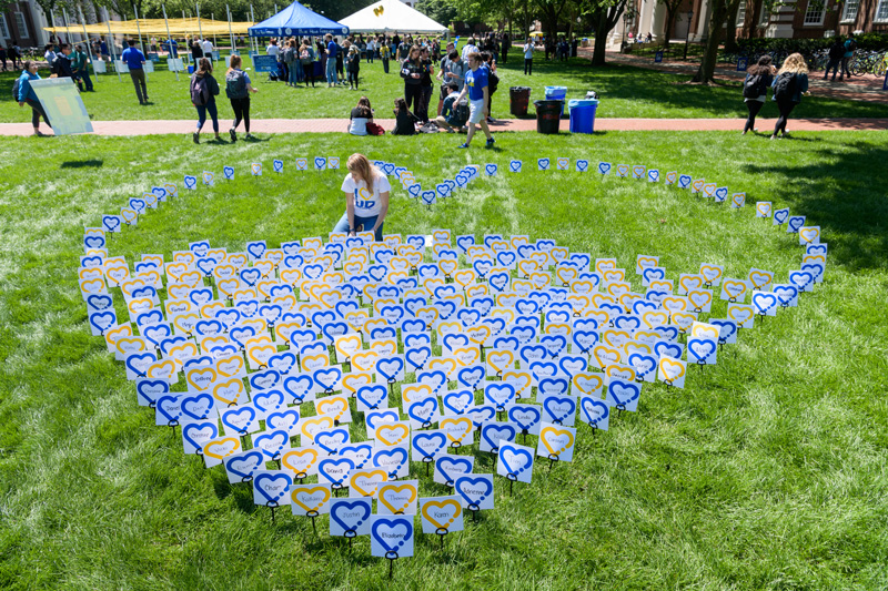 I Heart UD Day 2019. - (Evan Krape / University of Delaware)