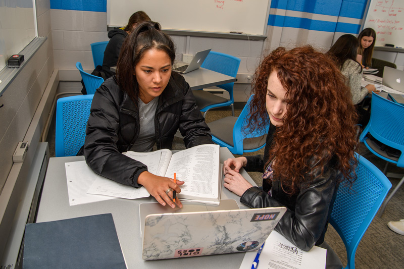 Various shots of students and staff in the Academic Enrichment Center, March 15th, 2018. 