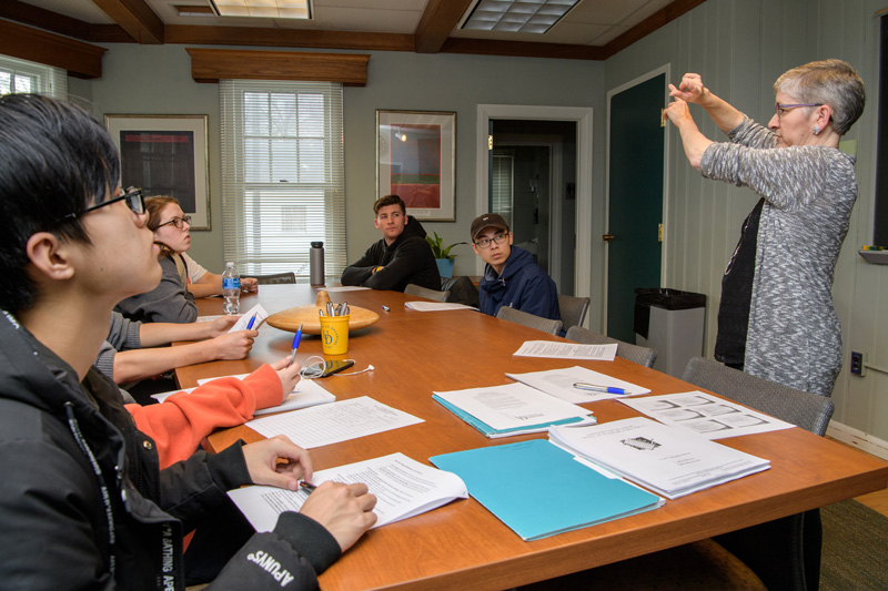 Various shots of students and staff in the Academic Enrichment Center, March 15th, 2018. 