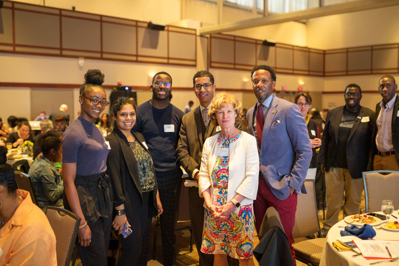 Students of Distinction ceremony at Clayton Hall, May 1st, 2019 for students receieving awards. (Model Release signage was posted at the event informing attendees that photos would be taken.) 