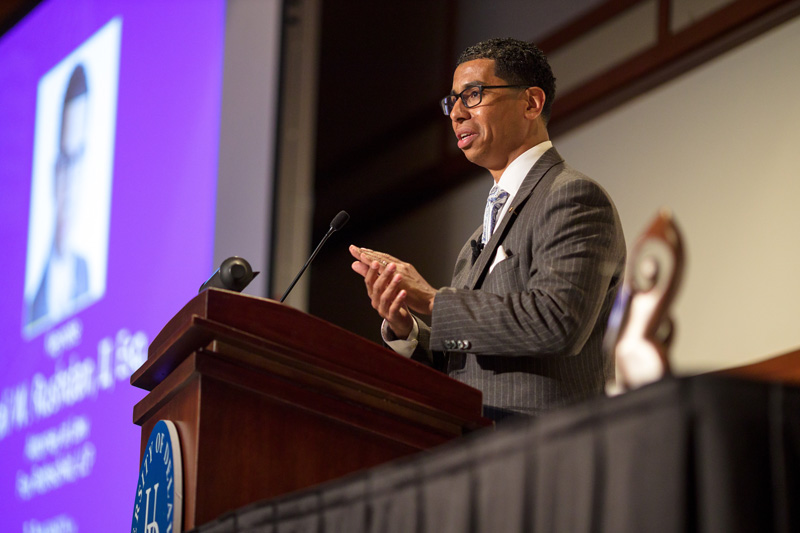 Students of Distinction ceremony at Clayton Hall, May 1st, 2019 for students receieving awards. (Model Release signage was posted at the event informing attendees that photos would be taken.) 