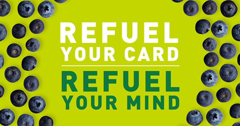 Refuel dining points at any time