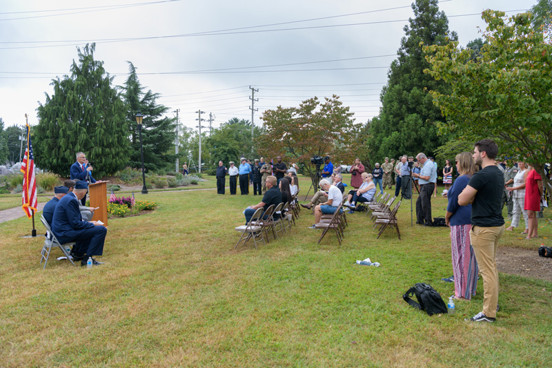 9/11 Commemoration Ceremony held at Olan Thomas Park in Newark, DE on the 18th anniversary of the tragedies.