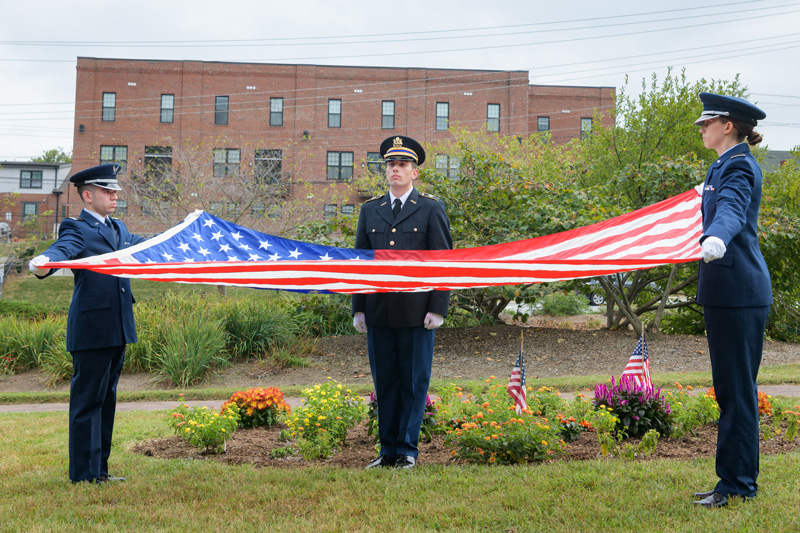 9/11 Commemoration Ceremony held at Olan Thomas Park in Newark, DE on the 18th anniversary of the tragedies.