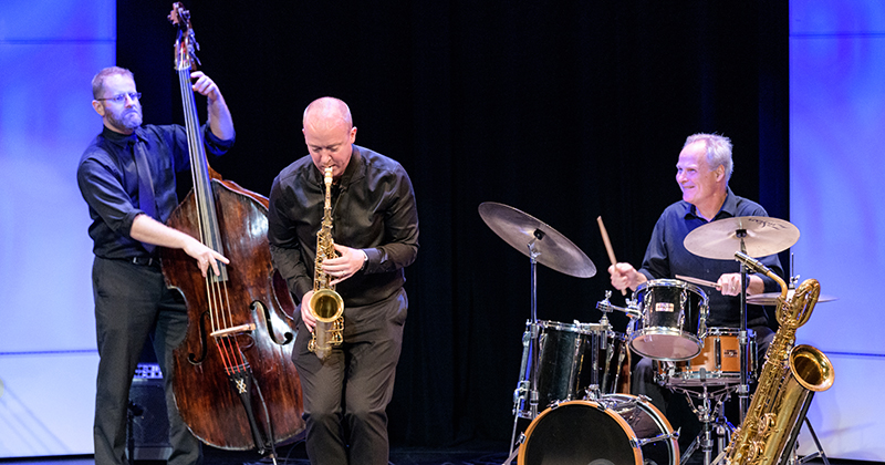 L to R: Miles Brown, Todd Groves, and Tom Palmer: Faculty Jazz